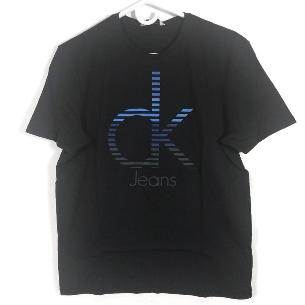 CALVIN KLEIN Jeans MEN'S Cotton Short Sleeve T-Shirt Navy Size M NWT